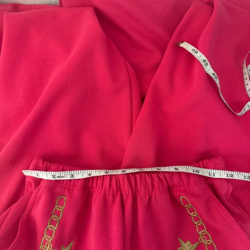 VINTAGE Hot Pink Escada Nautical Sweater &‎ Sweatpants Matching Set